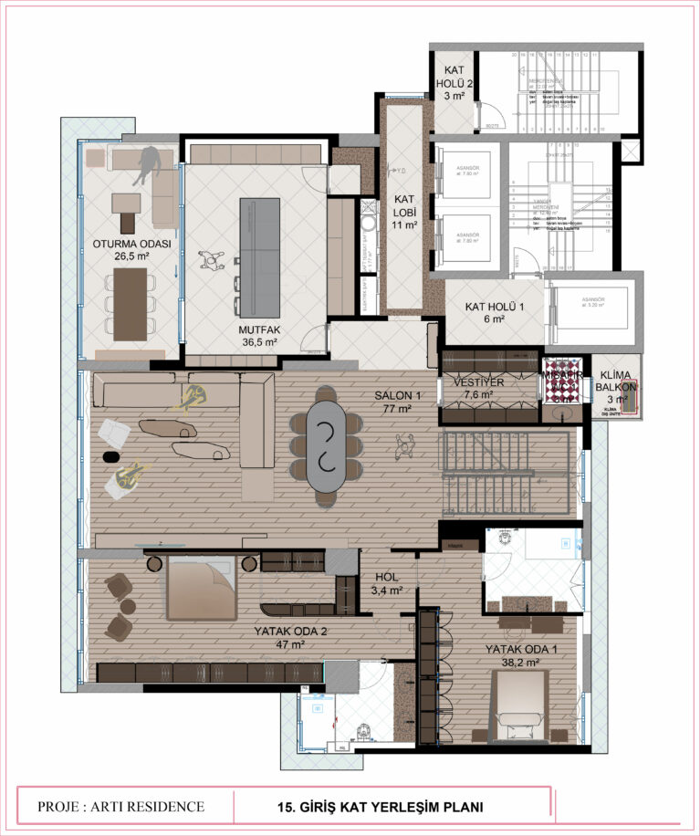 Dubleks Kat Planı - ARTI RESIDENCE